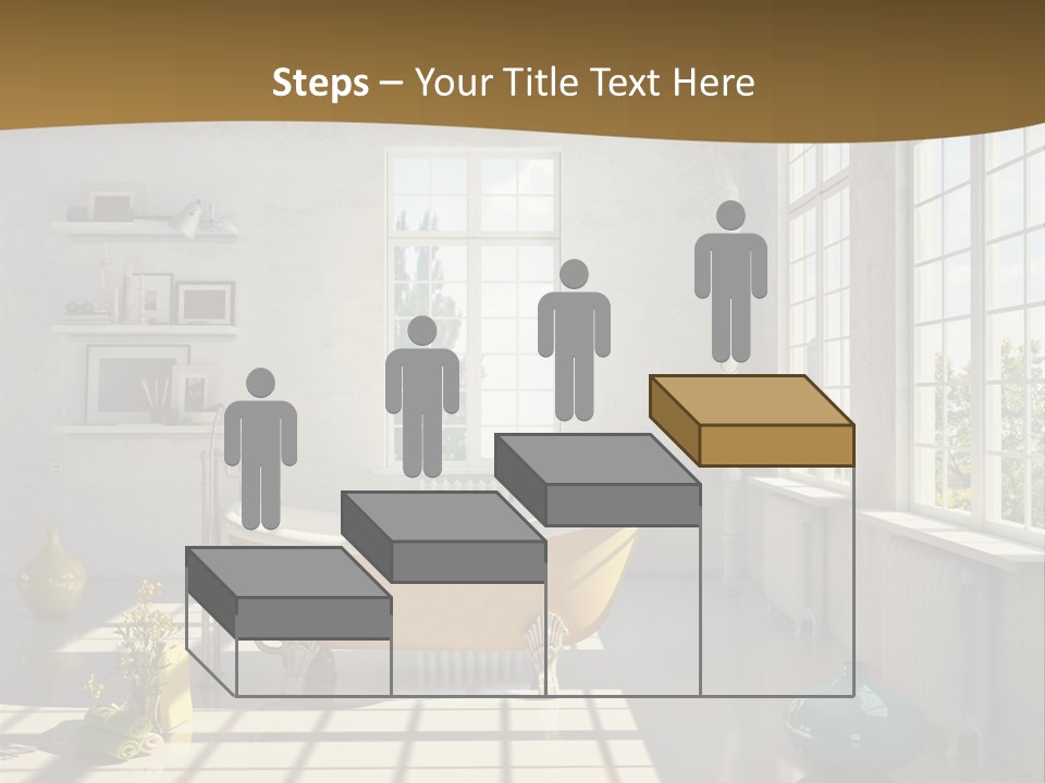 Penthouse Bathroom House PowerPoint Template