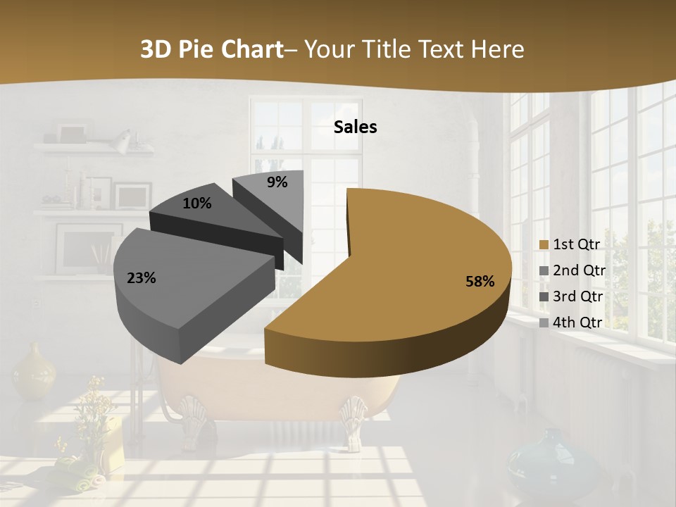 Penthouse Bathroom House PowerPoint Template
