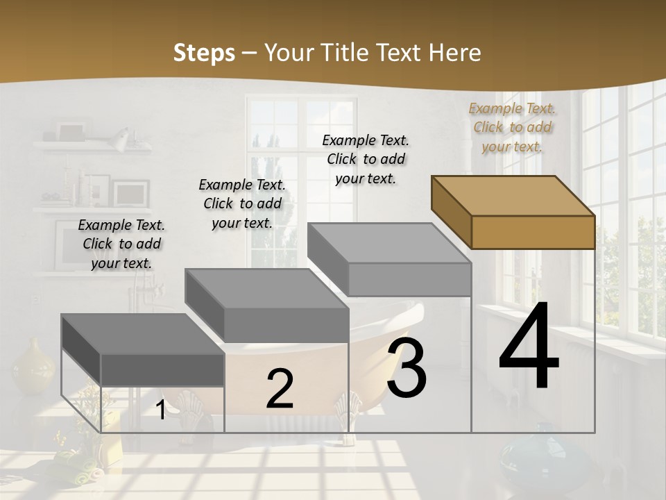 Penthouse Bathroom House PowerPoint Template