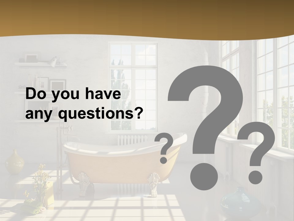 Penthouse Bathroom House PowerPoint Template