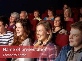 Teenager Friend Laughter PowerPoint Template