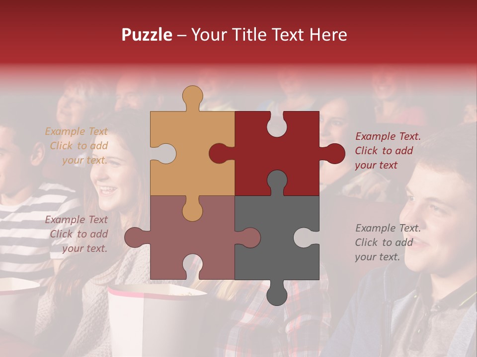 Teenager Friend Laughter PowerPoint Template