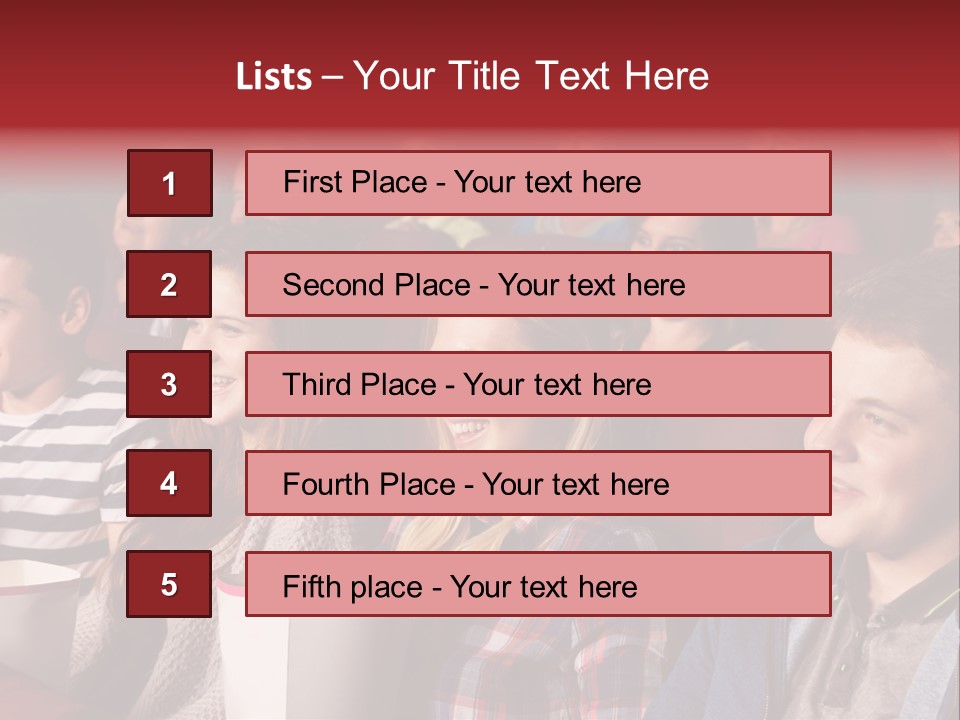 Teenager Friend Laughter PowerPoint Template