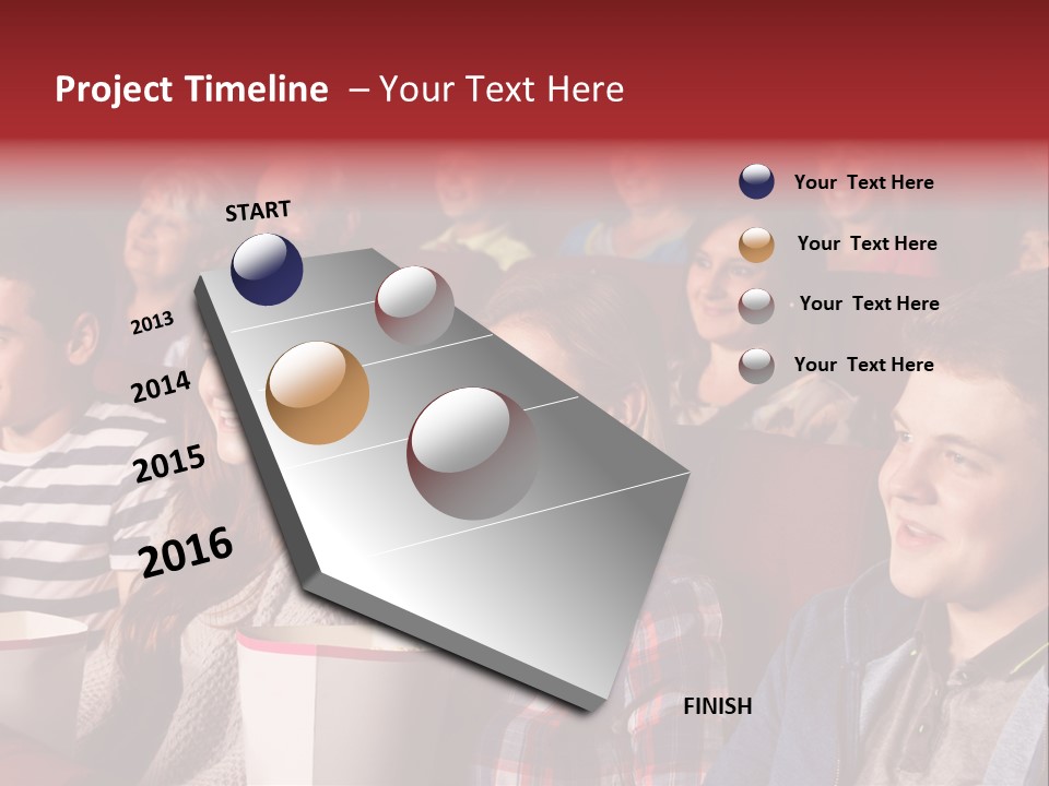 Teenager Friend Laughter PowerPoint Template