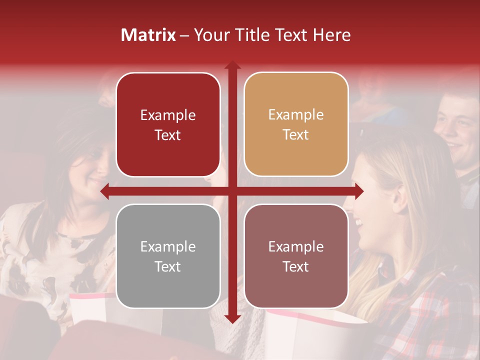Indoor Couple Watching PowerPoint Template