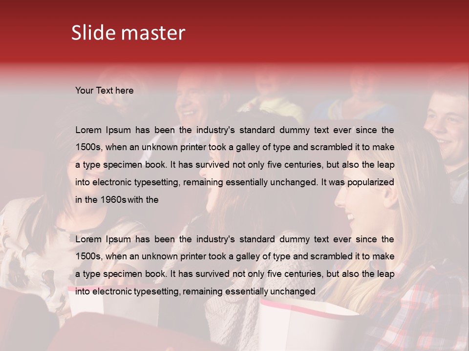 Indoor Couple Watching PowerPoint Template