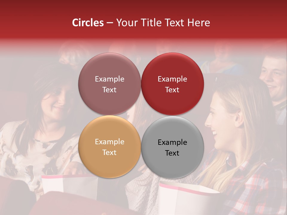 Indoor Couple Watching PowerPoint Template