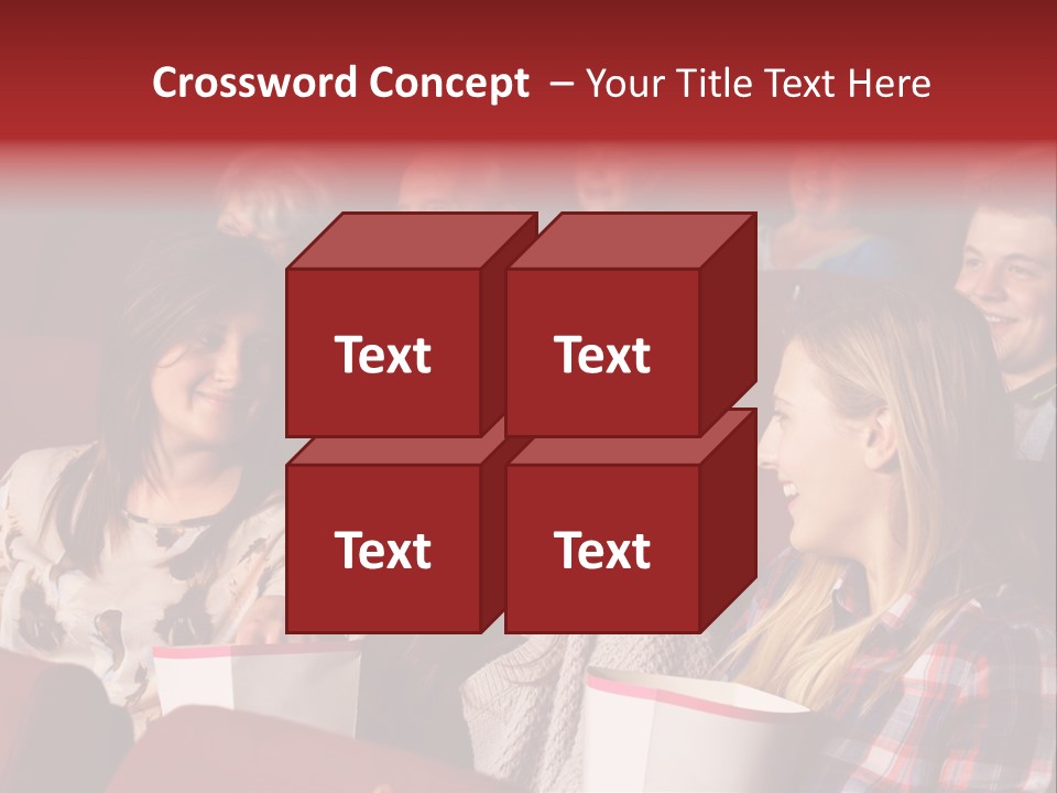 Indoor Couple Watching PowerPoint Template