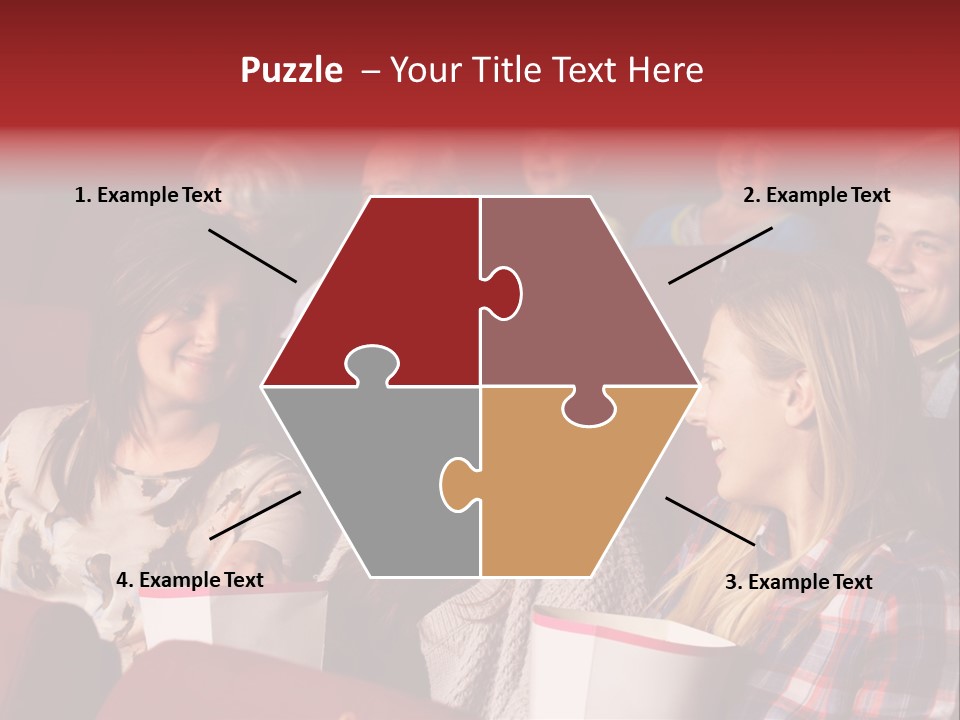 Indoor Couple Watching PowerPoint Template
