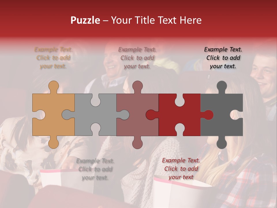 Indoor Couple Watching PowerPoint Template