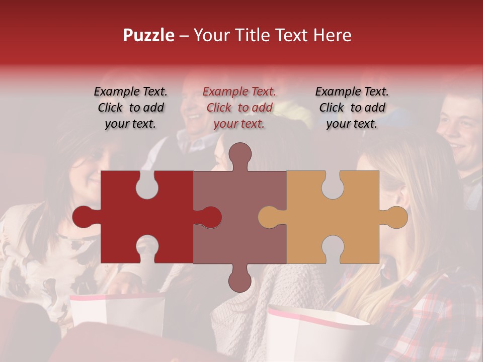 Indoor Couple Watching PowerPoint Template