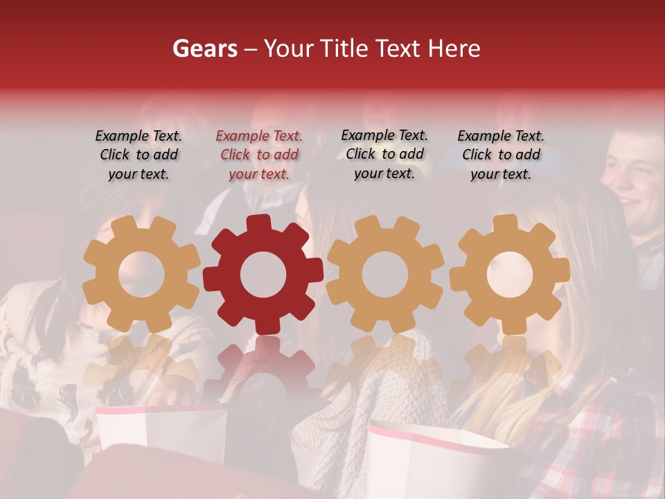 Indoor Couple Watching PowerPoint Template