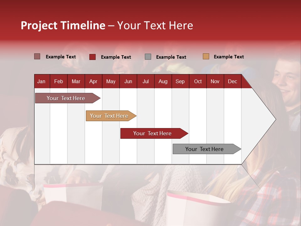 Indoor Couple Watching PowerPoint Template