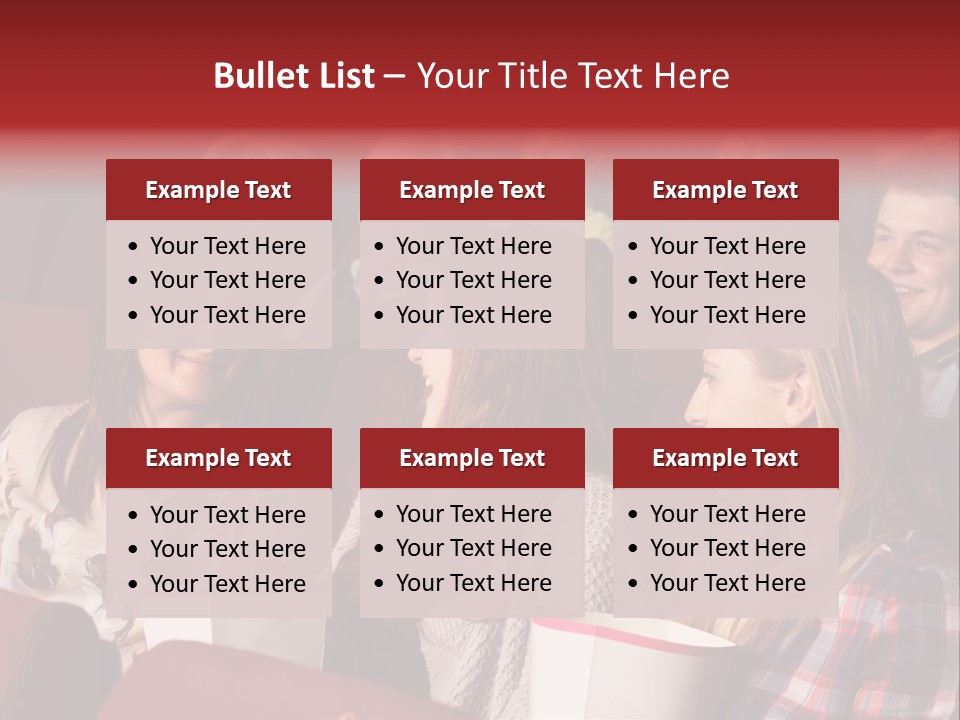 Indoor Couple Watching PowerPoint Template