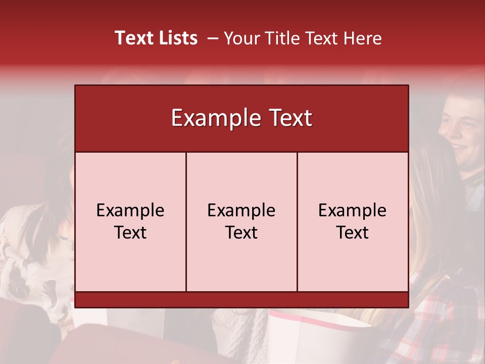 Indoor Couple Watching PowerPoint Template