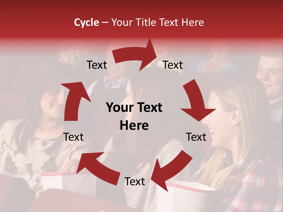 Indoor Couple Watching PowerPoint Template