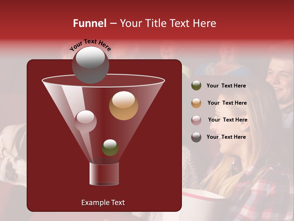 Indoor Couple Watching PowerPoint Template