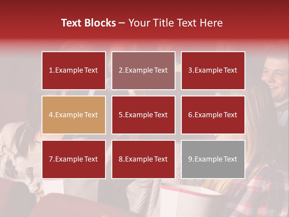 Indoor Couple Watching PowerPoint Template