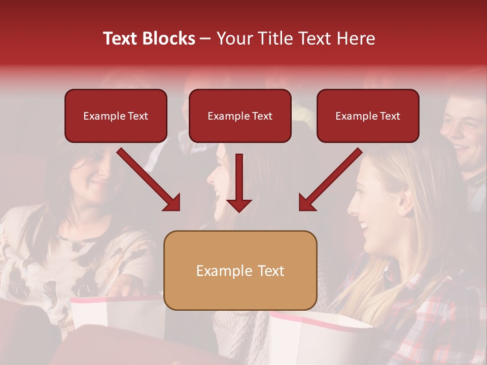 Indoor Couple Watching PowerPoint Template