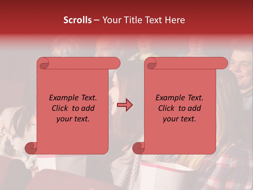 Indoor Couple Watching PowerPoint Template
