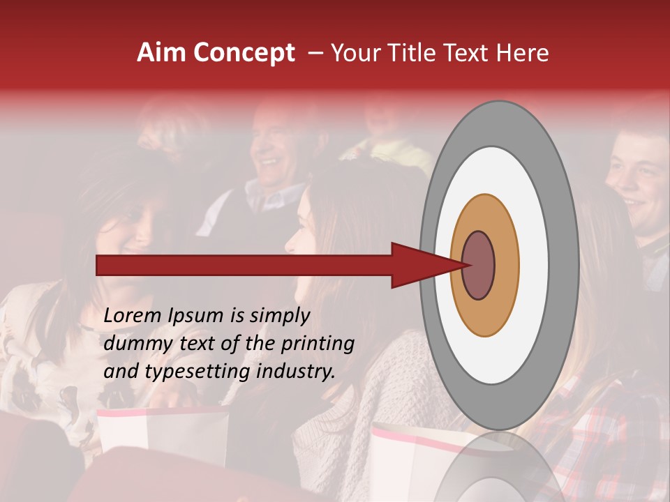 Indoor Couple Watching PowerPoint Template