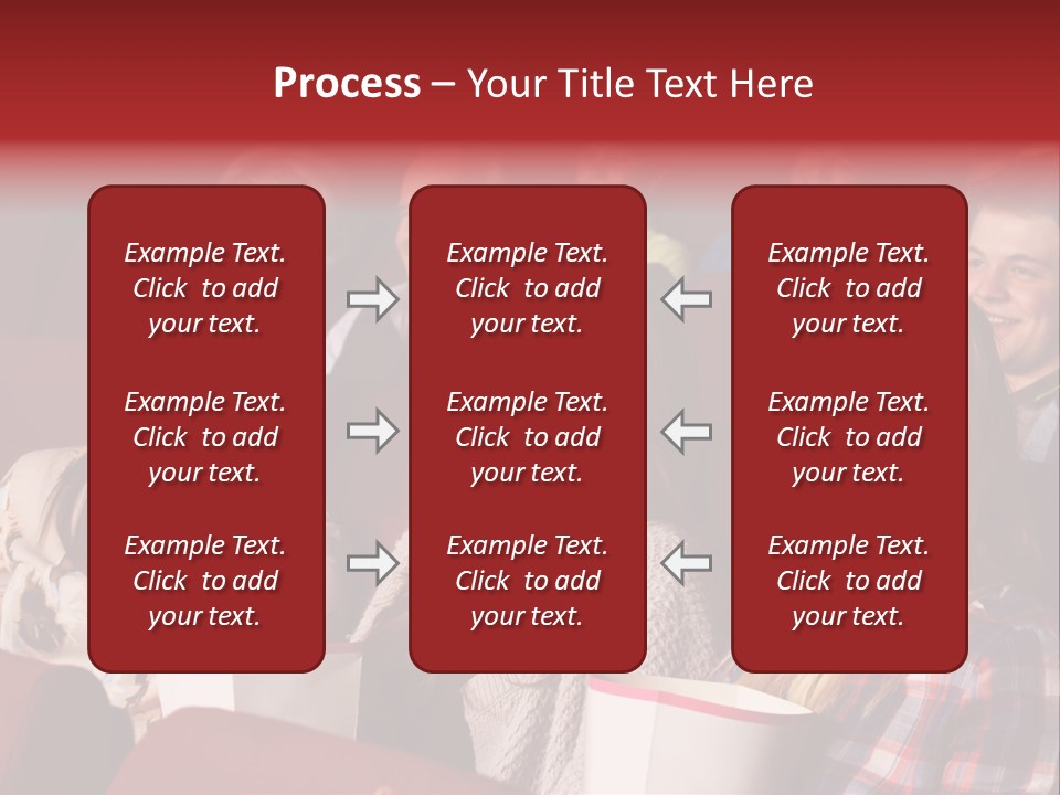 Indoor Couple Watching PowerPoint Template