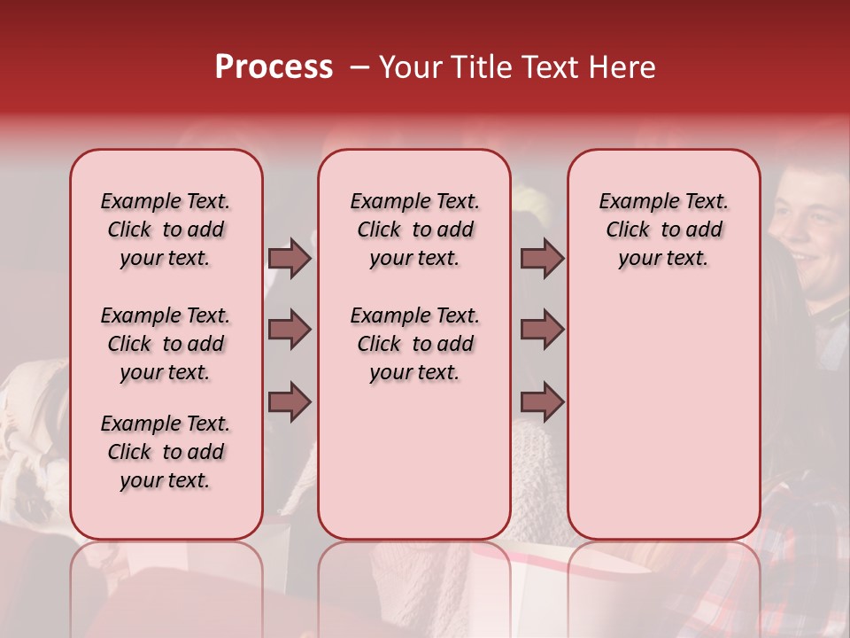 Indoor Couple Watching PowerPoint Template