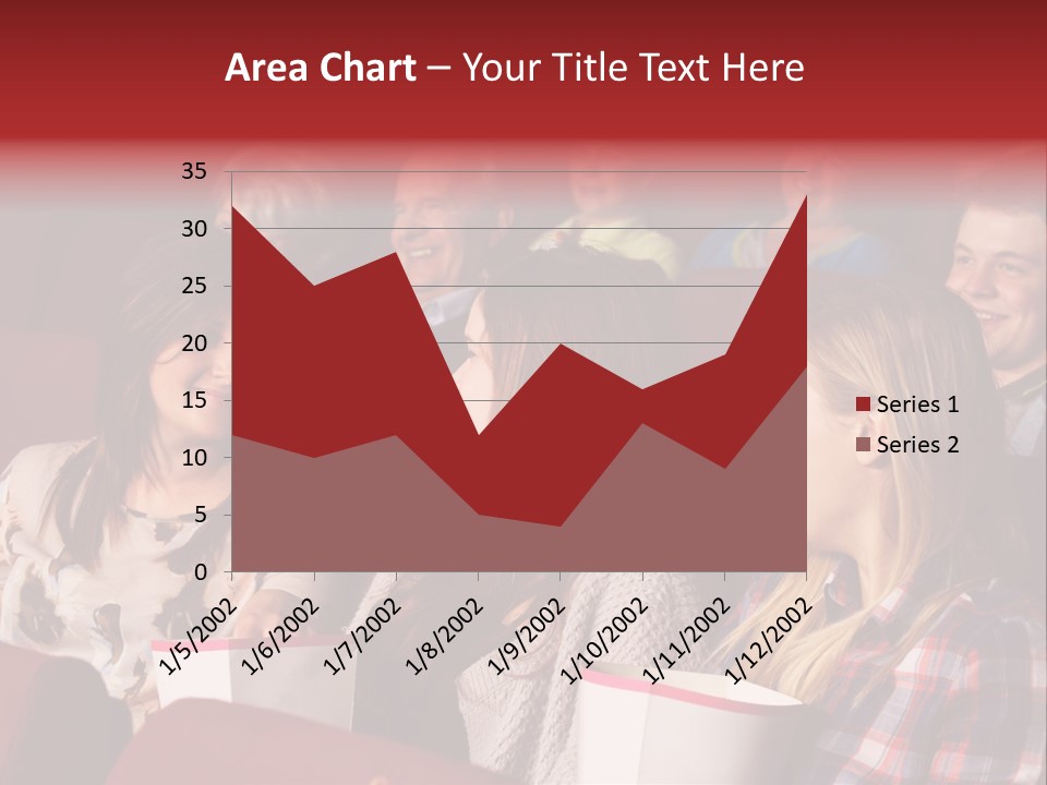 Indoor Couple Watching PowerPoint Template