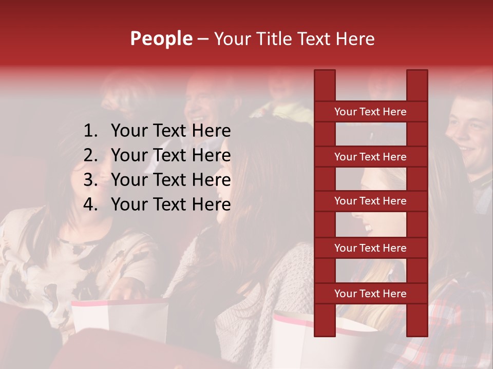 Indoor Couple Watching PowerPoint Template