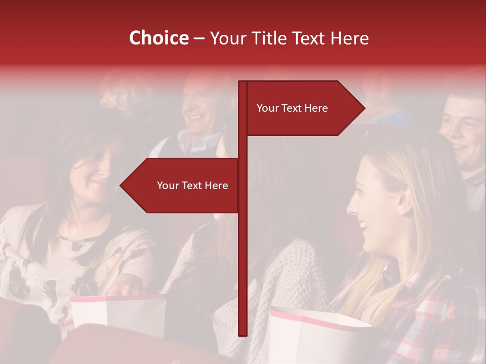 Indoor Couple Watching PowerPoint Template