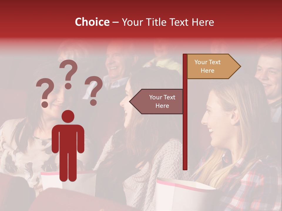 Indoor Couple Watching PowerPoint Template