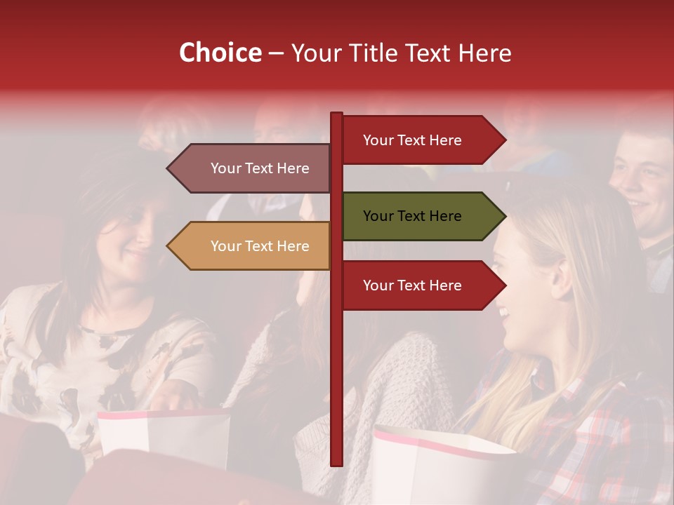 Indoor Couple Watching PowerPoint Template