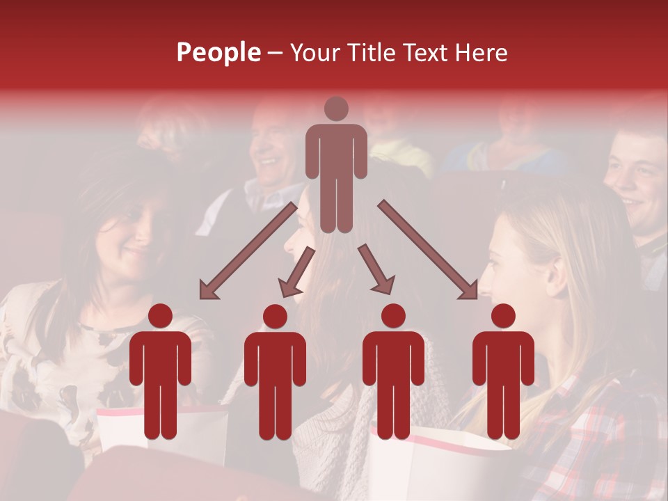 Indoor Couple Watching PowerPoint Template