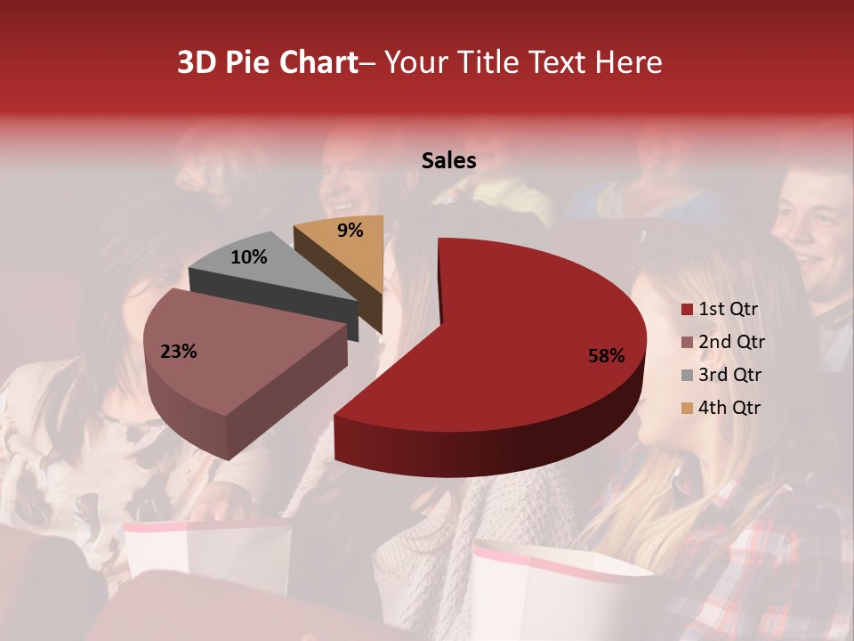 Indoor Couple Watching PowerPoint Template