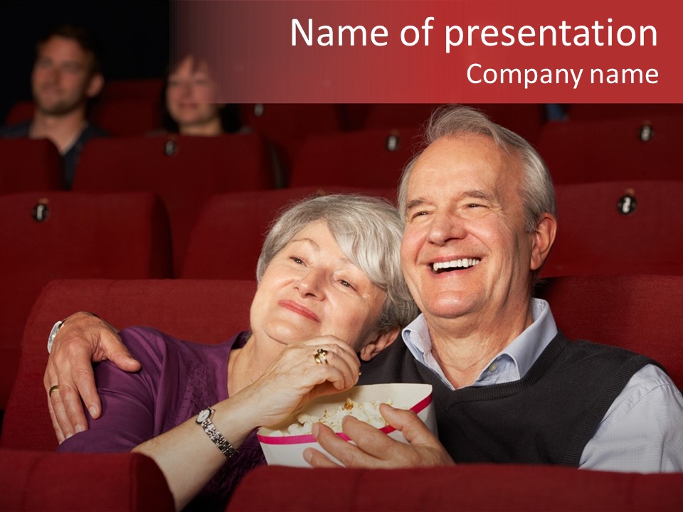 Woman Together Cinema PowerPoint Template