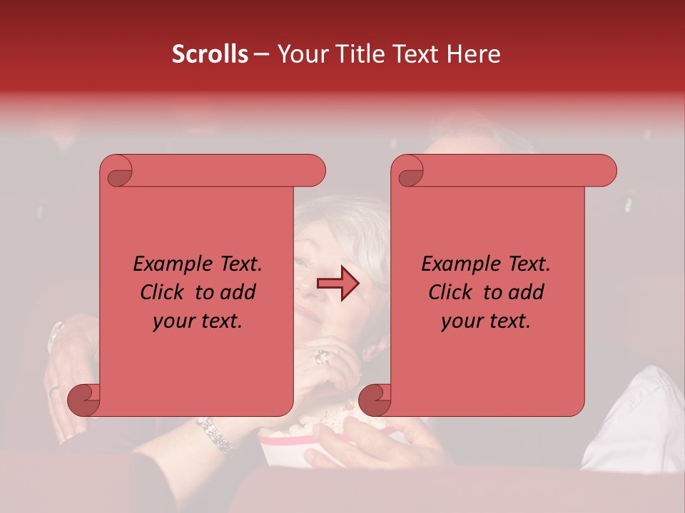 Woman Together Cinema PowerPoint Template