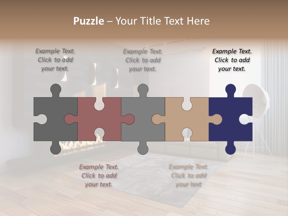 Couch Door White PowerPoint Template