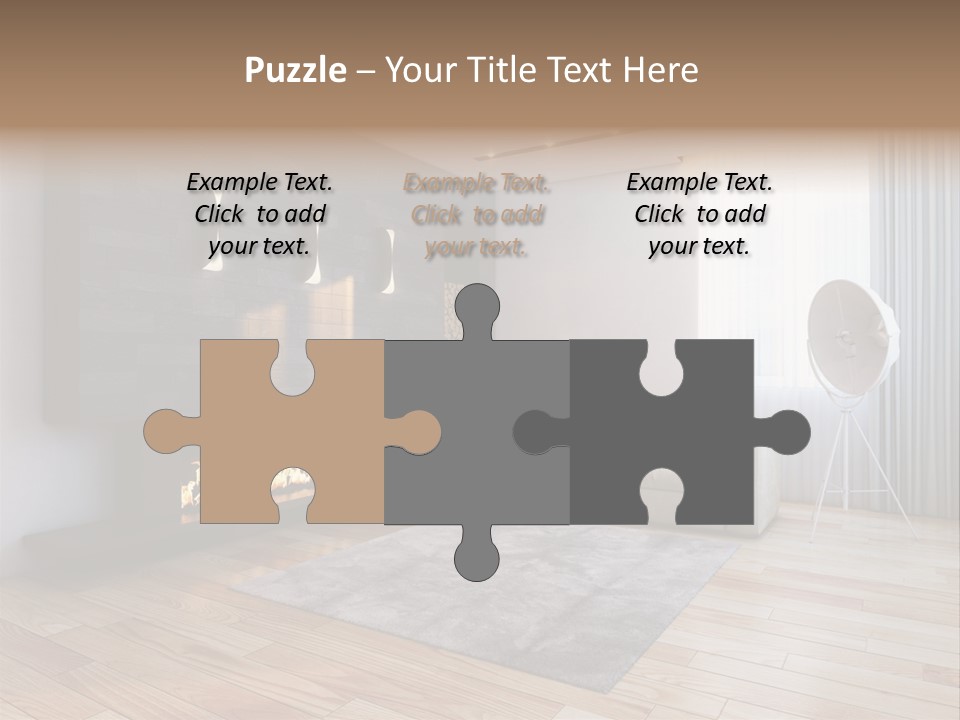 Couch Door White PowerPoint Template