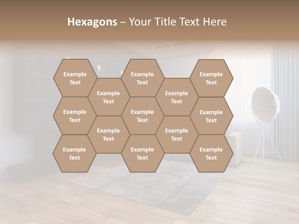 Couch Door White PowerPoint Template