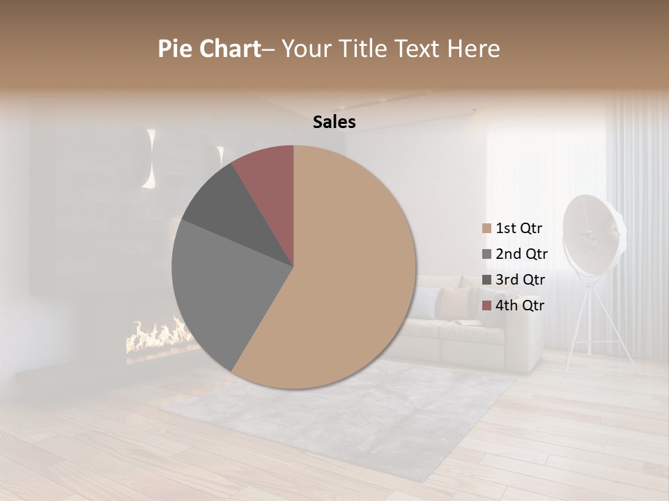 Couch Door White PowerPoint Template