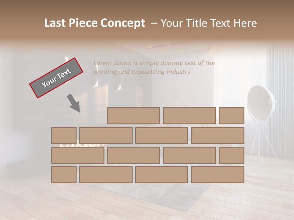 Couch Door White PowerPoint Template