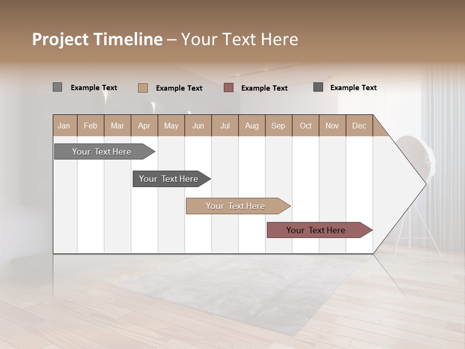 Couch Door White PowerPoint Template