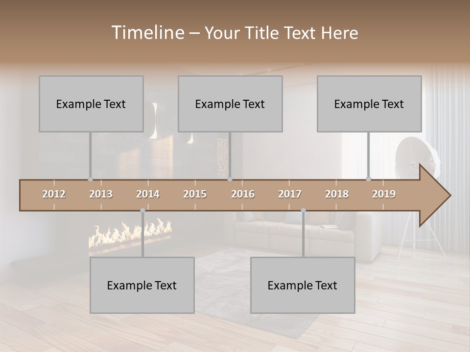 Couch Door White PowerPoint Template