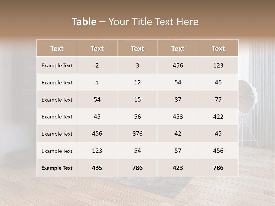 Couch Door White PowerPoint Template