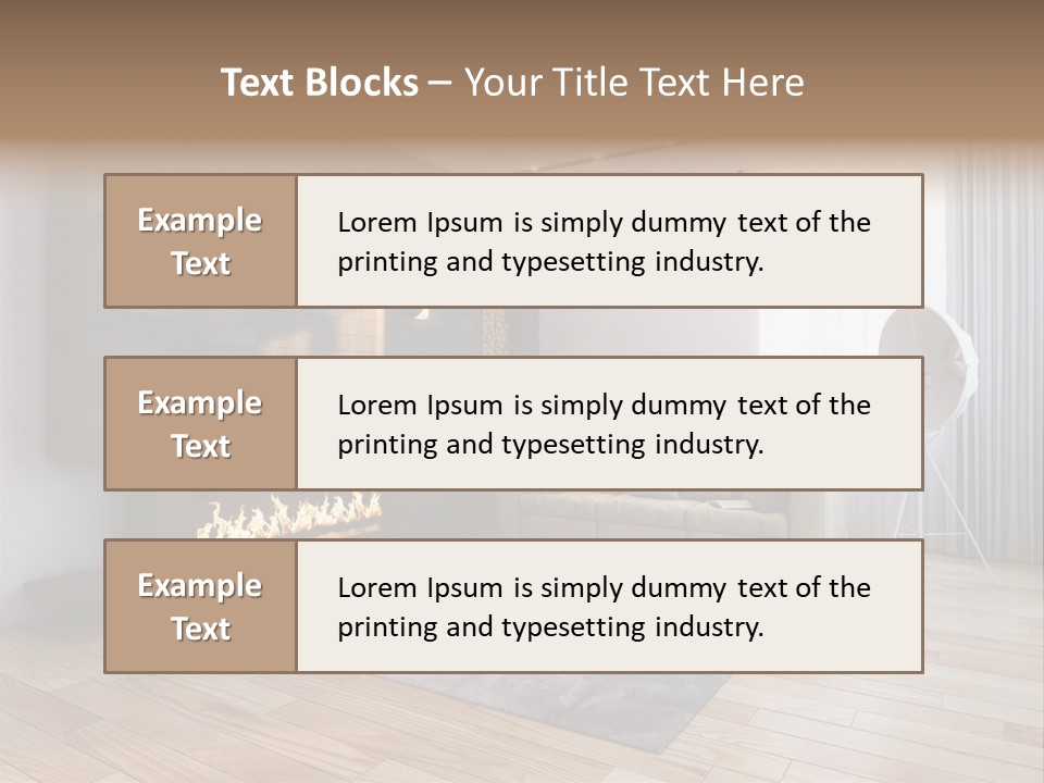 Couch Door White PowerPoint Template
