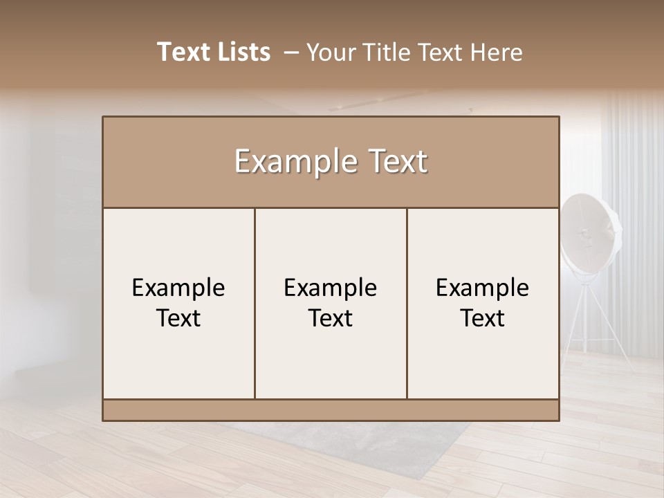 Couch Door White PowerPoint Template