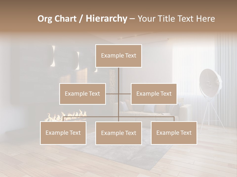 Couch Door White PowerPoint Template