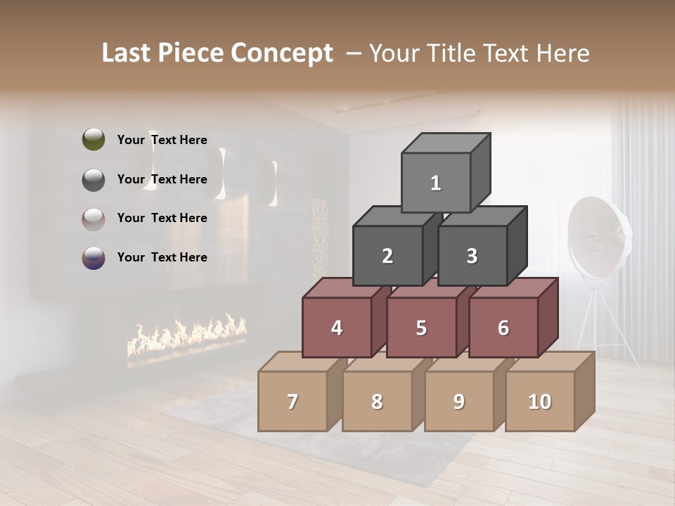 Couch Door White PowerPoint Template