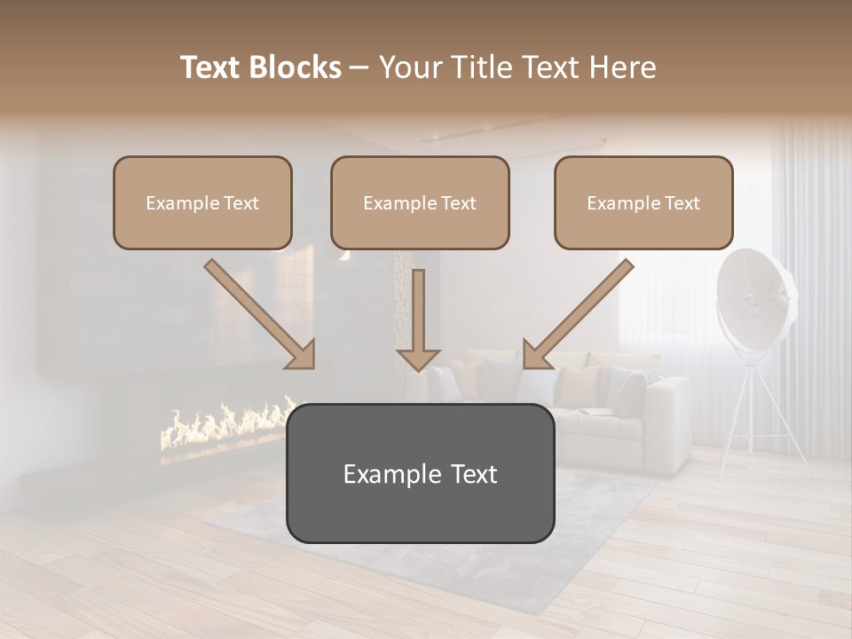 Couch Door White PowerPoint Template