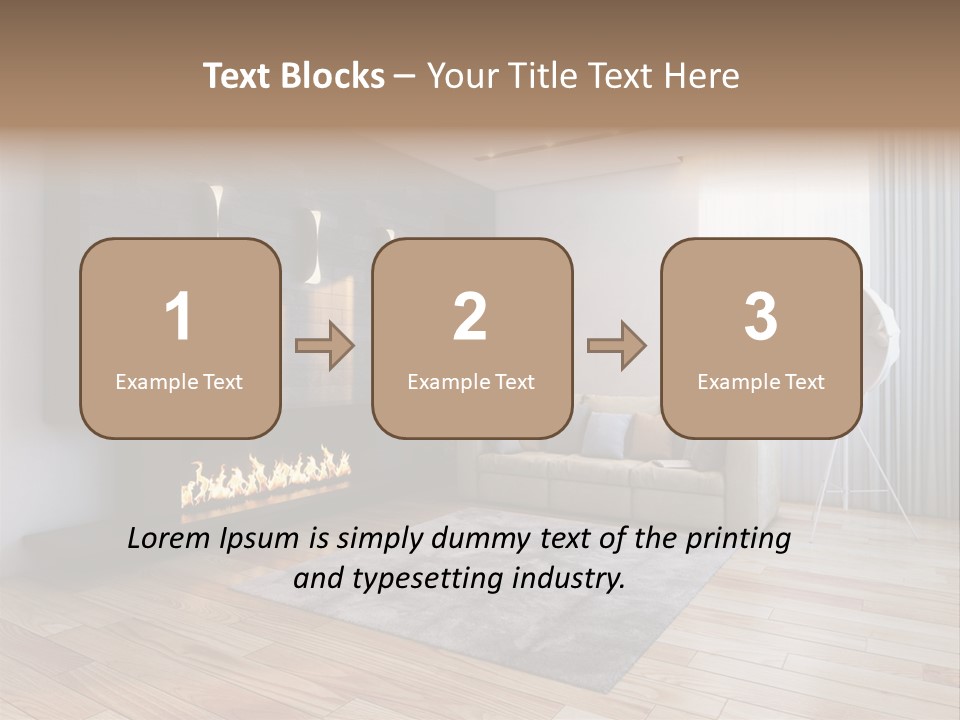 Couch Door White PowerPoint Template